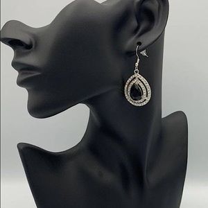 Millionaire debonair black earrings
